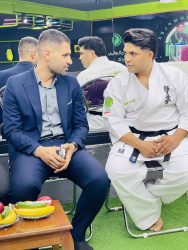 تجلیل باشکوه از زوج ورزشی نامآور پاکدشت در مراسم ارتقای درجه کاراته سبک ماتسوشیما 5 1