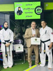 تجلیل باشکوه از زوج ورزشی نامآور پاکدشت در مراسم ارتقای درجه کاراته سبک ماتسوشیما 3 3