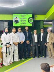 تجلیل باشکوه از زوج ورزشی نامآور پاکدشت در مراسم ارتقای درجه کاراته سبک ماتسوشیما 2 4