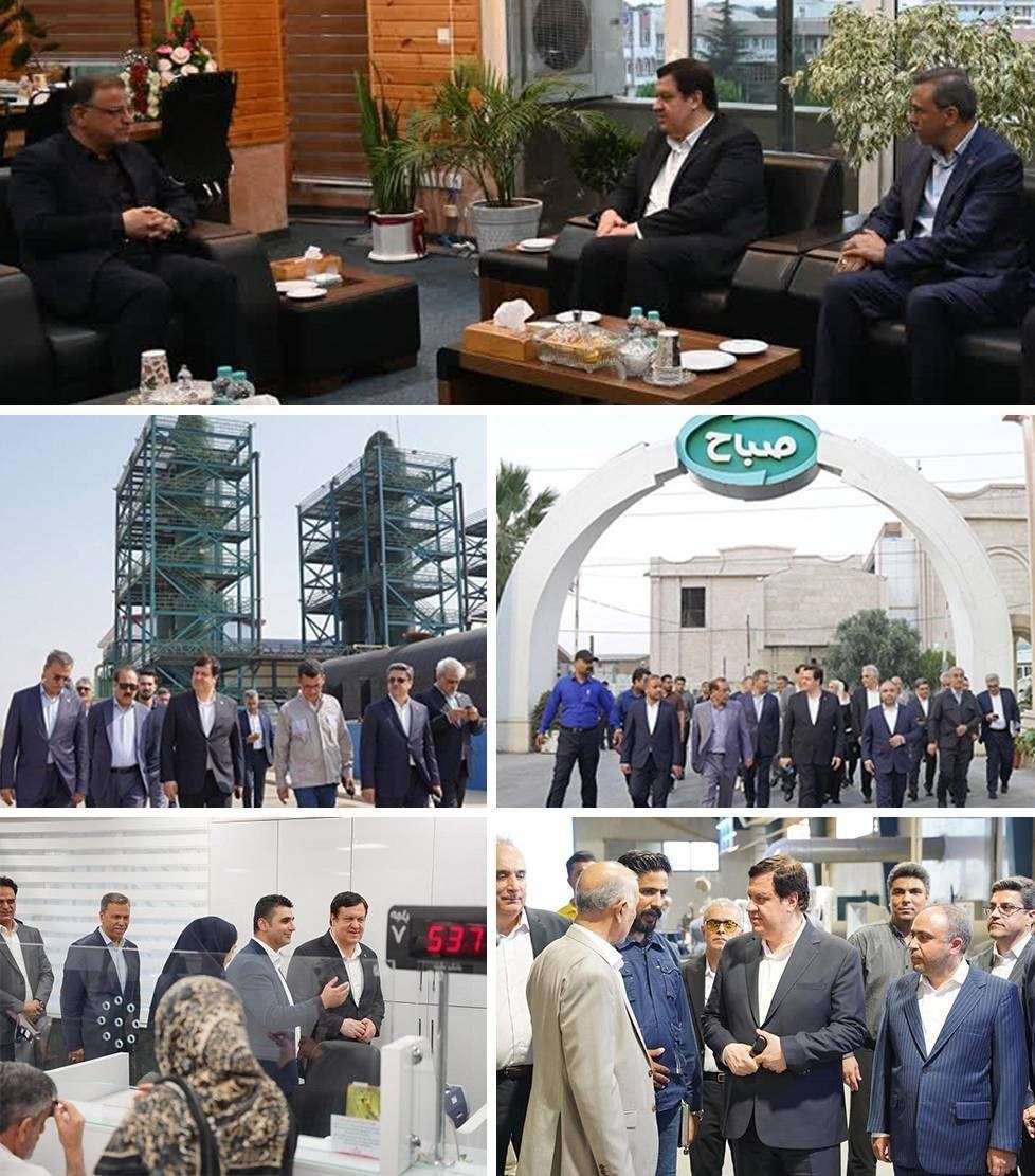 بازدید مديرعامل بانک ملت از واحد های صنعتی استان گلستان 1 IMG 20260717 114654