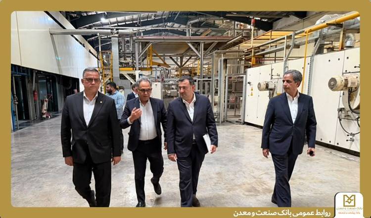 بازدید عضو هیئت مدیره بانک صنعت و معدن از گروه صنعتی بیاضیان قزوین 2 IMG 20260910 034530